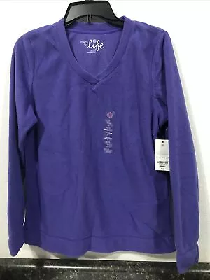 Made For Life Women's Fleece Shirt Size S Purple (11-TW-282) • $7.16