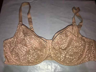 Wacoal Bra 40C Alluring Full Figure Coverage Underwire Semi Sheer Cup 855107 • $12.99