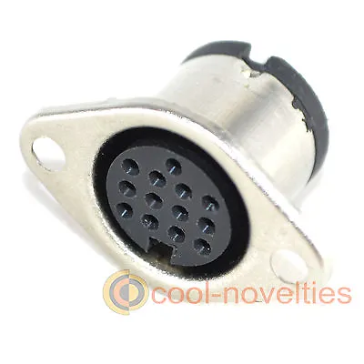 13 Pin Din Female Chassis / Panel Mount Connector - For Atari Kenwood Etc. • $5.29