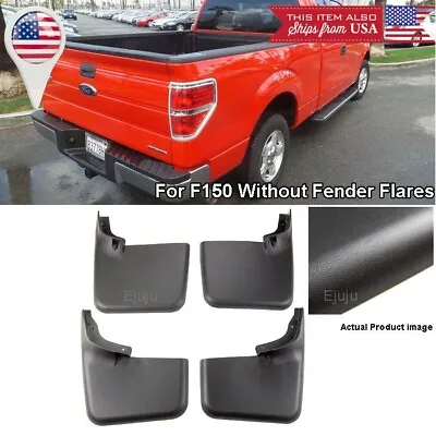 Front Rear Set OE Splash Mud Guards Flaps For 04-14 Ford F-150 W/O Fender Flares • $49.99