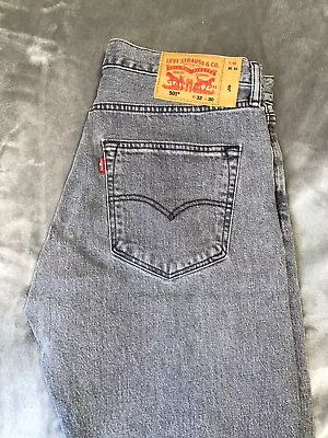 Levis 501 Jeans Black/Gray Men's 32x30 • $34.99