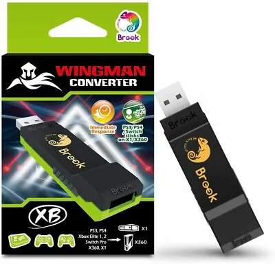 $77.95 • Buy Brook Wingman XB Converter Adapter (PS4/Switch Pro/Xbox Elite To Xbox One/360)
