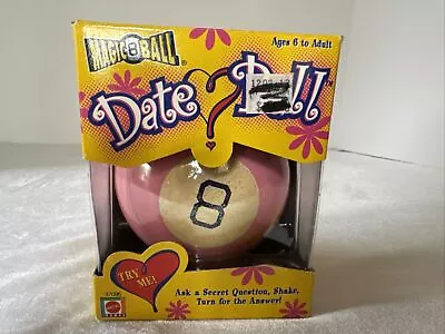 Mattel Magic 8 Ball Date Ball In Box Full Size Rare 2000 Glitter Edition Pink • $34.50