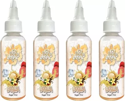 Vanilla Combo Pack Of 4 Flavoured Sugar Free Syrup For Cocktails - 60ml Bottle • £13.50