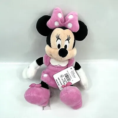 Disney Store Minnie Mouse Pink Dress And Bow Plush Stuffed Toy 9  • $11.04