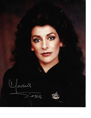Marina Sirtis  Troi Star Trek TNG Hand Signed Autographed Photo In Person Rare  • $39.95