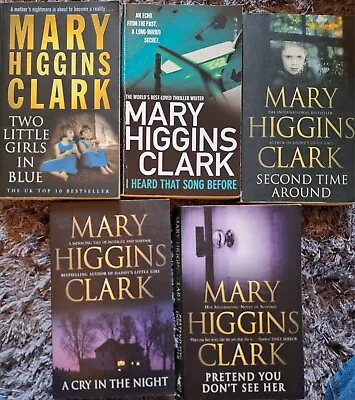 Mary Higgins Clark Crime Thriller Book Bundle X 5 • £10