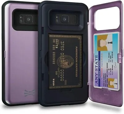 $49.49 • Buy Pink CASE For Samsung Galaxy S8 + Plus Wallet With Hidden Card Holder + ID Card 