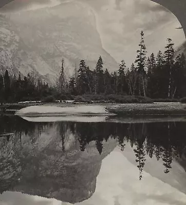 Beautiful Mirror Lake Yosemite Valley CA Keystone Stereoview C1900 • $20