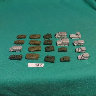 Lot 28C GHQ Micro Armor 1:285 Scale Tanks Trucks APCs Artillery 20 Pcs Metal • $23.52