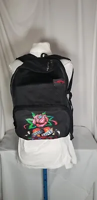 Ed Hardy Scarlet Mesh Eternal Love Backpack - Black • $80