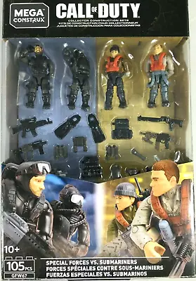 Mega Construx Call Of Duty 105 Piece Special Forces VS Submariners Set New 2019 • $23.18