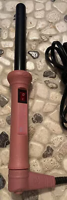 Enzo Milano 25MM/ 3/4” LIMITED EDITION Clipless Curling Iron PINK Wand Waves • $49