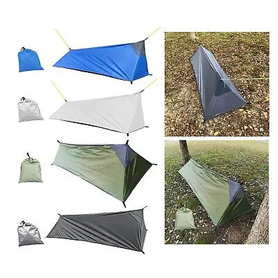 £35.23 • Buy Portable Camping Tent Waterproof Bushcraft Shelter Easy Set Up Single Person For