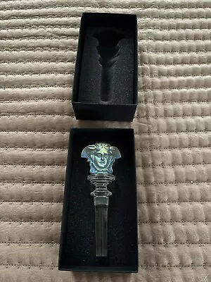 Versace Medusa Iridescent Frosted Crystal Bottle Stopper - Vintage 1990’s • $90