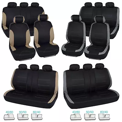 $19.95 • Buy CH 9pc Venice Front Bucket Rear Bench Seat Cover Set Universal Size Close Out