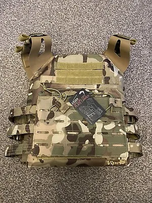 VIPER LAZER SPECIAL OPS PLATE CARRIER V-CAM New Airsoft  Multicam Compatible JPC • £47.95