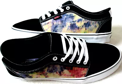 Vans Men's Skate Chukka Low Tie Dye Terry Black Multi Skate Shoes Size 13 NIB • £47.50