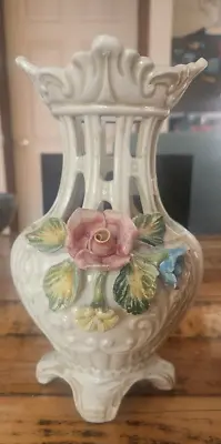 Vintage Vase Capodimonte Approx 23 Cm • $100