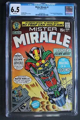 MISTER MIRACLE #1 KIRBY 1971 MOVIE 4th World 1st MR MIRACLE & OBERON CGC FN+ 6.5 • $129