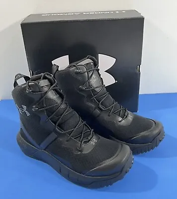 13 M Nib Men's Ua Under Armour Micro G Valsetz 8  Tactical Boots 3023743-011 Blk • $99.97