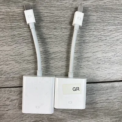 Genuine Apple A1305 A1307 Mini DisplayPort Thunderbolt To VGA DVI Adapter Lot • $3.99