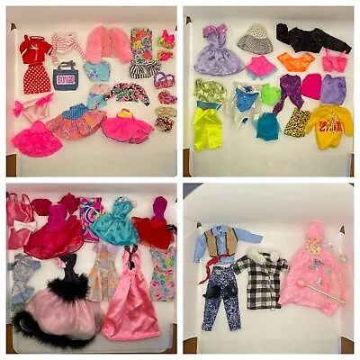 Vintage Barbie Doll Clothes Lot 80s And 90s - Dress Skirt Jacket Swimsuit • $20.50