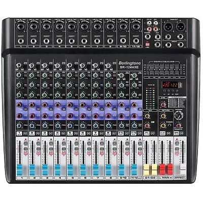 Berlingtone BR-124MX Professional 12 - Channel Bluetooth Studio Audio Mixer • $219