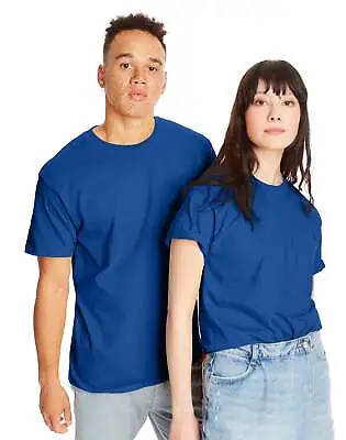 Hanes 2-Pack T-Shirt Beefy-T Adult Pocket Short Sleeve 100% Ringspun Cotton • $22.01