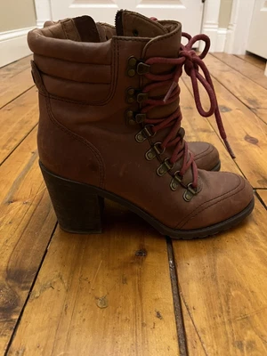 $59.99 • Buy Woman’s Size 9.5 High Heel Hiking Boots By Lucky Brand 