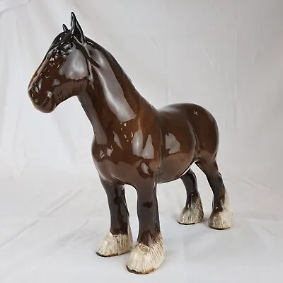 £14.99 • Buy Beautiful Beswick Shire Horse - Made In England - 20cm Tall X 24cm Long