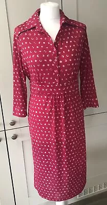 M&S Per Una BNWT Magenta  3/4 Sleeve Tea Dress. Size 14 • £9.50