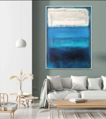 54 X40 Mark Rothko Abstract Paintings On Canvas Modern | MEMORY OF THE SEA • $611