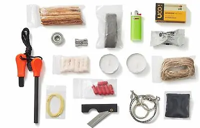 Fire B.O.S.S. 32 Pc. Fire Starting Bug Out Bag Bushcraft Survival Kit • $29.99