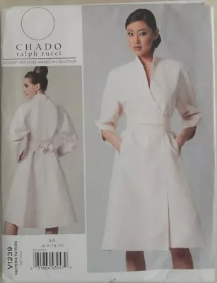 Vogue Pattern - V1239 - Misses' Dress & Belt By; Chado ; Ralph Rucci • $14.99