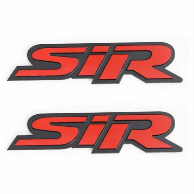 2x Metal 3D SiR Trunk Rear Fender Emblem Badge Decal Sticker JDM Sport Turbo. • $12.39