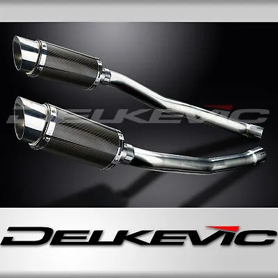 KAWASAKI ZZR1400 NINJA 2008-2011 200mm ROUND CARBON  SILENCER EXHAUST KIT • £389.99