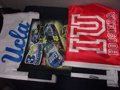 PICK 1 Car Window Flag UCLA Indiana University Lowes #48 NASCAR 3 Time Champion • $5.99