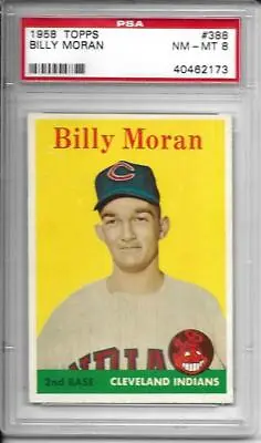 1958	Topps	Bill	Moran	388	PSA 8		Indians		1870 • $33.32