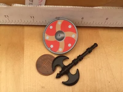 £2.90 • Buy 7011 Playmobil New Spares- Viking Shield + Axe, Double Curved Blades