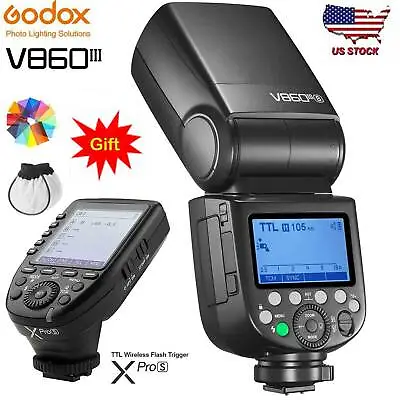 $268 • Buy Godox V860III-S 2.4G TTL Flash Light Speedlite + XPro-S Trigger For Sony Camera