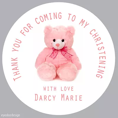 £1.75 • Buy 35 X Personalised Christening Party Bag Thank You Envelope Seals Stickers 242