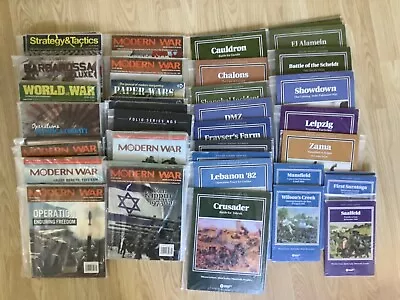 Board Wargames From Folio Games Paper Wars Strategy & Tactics Decision Games • £90