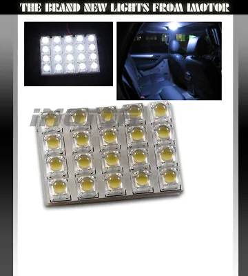 Hi Power 20 LED BA9S/194/168/T10 Adapter Dome Map Trunk Courtesy Lights White • $7.79