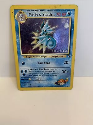 Pokémon TCG Misty's Seadra PRERELEASE HOLO 9/132 Promo • $6.50