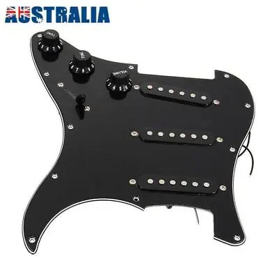 Black Electric Guitar Loaded Pickguard Pickups Replacement For FENDER STRAT • $32.95