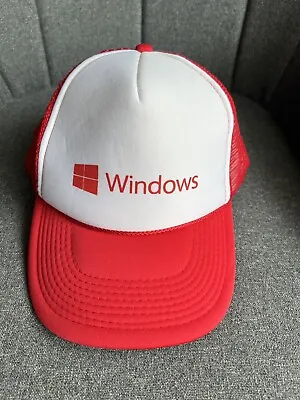Vintage Microsoft Windows Strapback Dad Trucker Hat Cap Foam/Cord New • $33