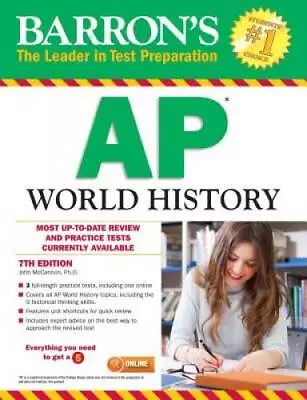 Barron's AP World History 7th Edition - Paperback By McCannon John - GOOD • $3.82