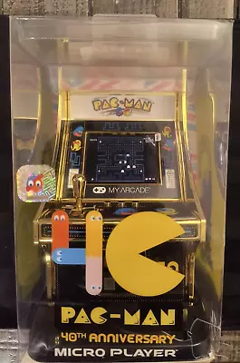 My Arcade 40th Anniversary Pac Man Micro Player System - Black - Brand New • $31