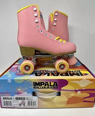 Impala Quad RollerSkates | Pink & Yellow | Womens Size 8 | Vegan | NEW • $20